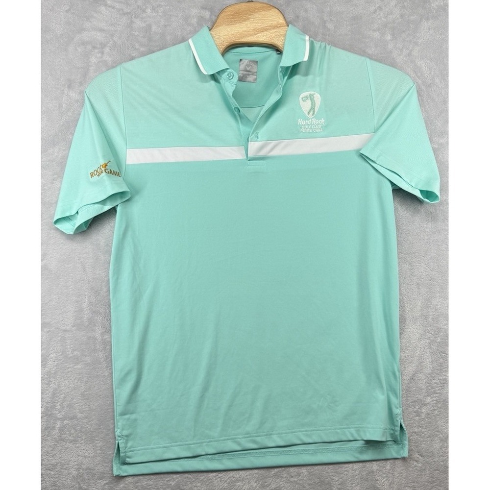 Callaway Opti-Dri Hard Rock Golf Club Punta Cana Polo Shirt Green Men's Size M